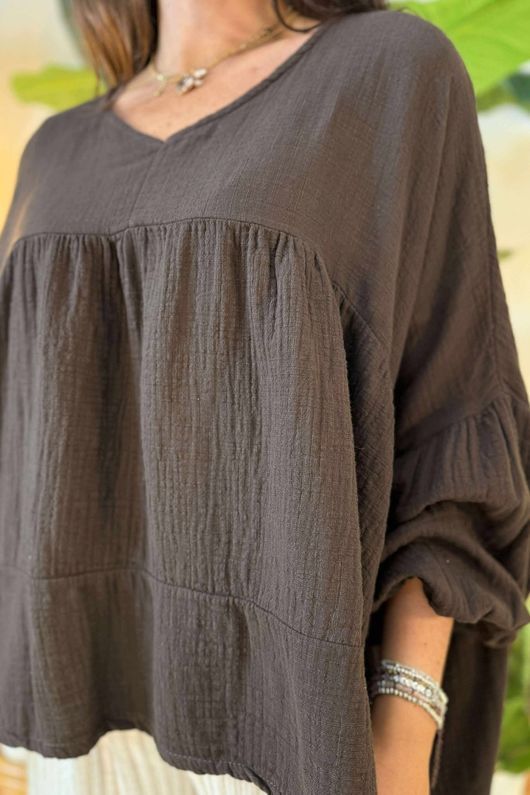 Made in Italy Santos Artist Smock Coffee Bean /10 =